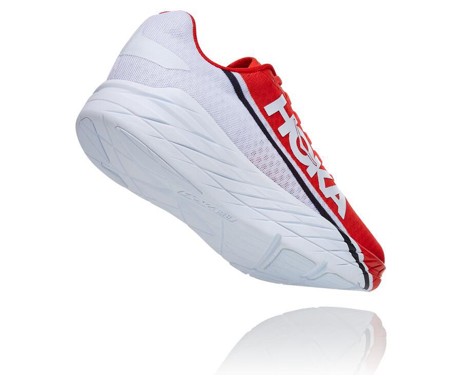 Hoka One One Rocket X Löparskor Herr - Röda/Vita - GXZBH-0645